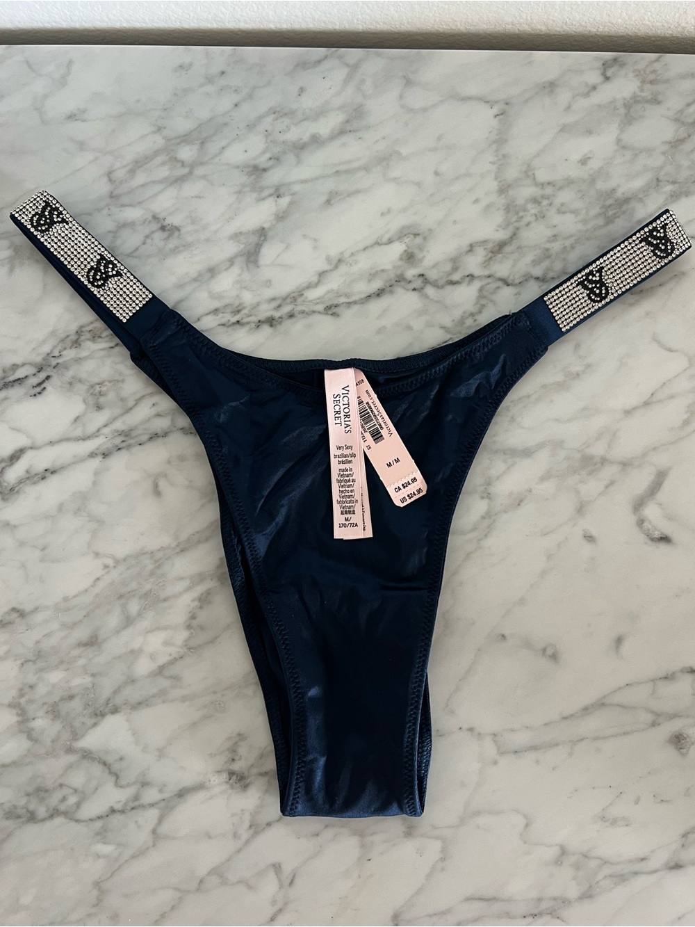 Set of 3 Victoria's Secret Rhinestone Panties Size M